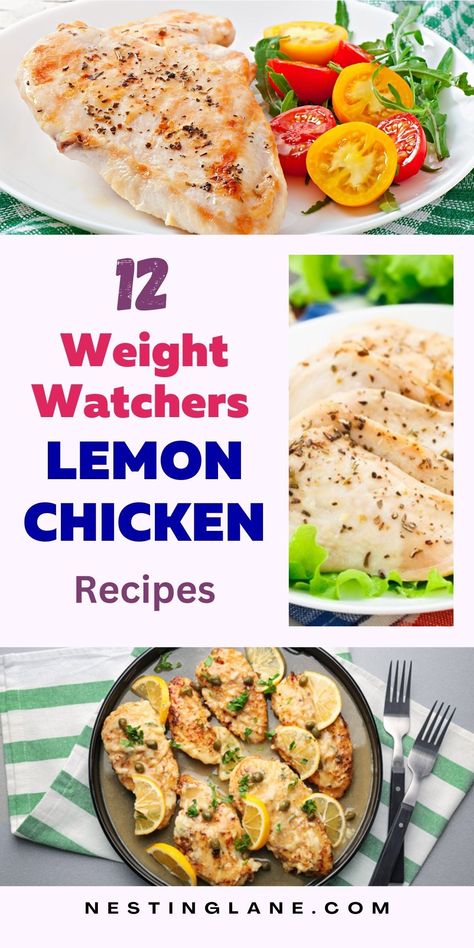 Weight Watchers Lemon Chicken Recipes. Who doesn't love a good lemon chicken recipe? Lemon is such a versatile flavor that goes well with so many different dishes. We share some of our favorite lemon chicken recipes. From easy weeknight meals to elegant dinner party dishes, there's something for everyone here. Weight Watchers Lemon Chicken With Mushrooms, Weight Watchers Chicken Piccata, Ww Lemon Chicken, Weight Watchers Lemon Chicken, Lemon Chicken Recipe Baked, Lemon Mustard Chicken, Chicken Recipes Ww, Healthy Lemon Chicken Recipe, Lemon Chicken Recipes