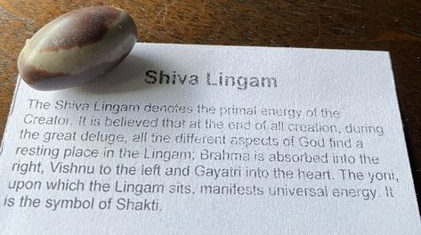 Shiva Lingam ￼ Shiva Lingam is an elite stone when it comes to raising aspects of fertility, sexuality, confidence, and balance stabilization. The symmetrically rounded ends of the Shiva Lingam emit energy stabilization, increased memory, and the expansion of your overall consciousness. Through a leveling out effect, we are able to look at things more clearly and have a better understanding of what the true meaning of life really is. Thankfully with the power of a Shiva Lingam, the polaric poi Shiva Lingam Stones Meaning, Lingam Shiva, True Meaning Of Life, Increase Memory, Shiva Lingam, Shiva Linga, Crystal Blue, Meaning Of Life, Fertility