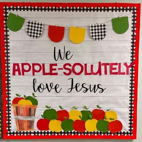 Church Bulletin Board Ideas - Family Faith Builders God Made Me Bulletin Board, Fall Bulletin Boards Christian School, Fall Preschool Bulletin Boards Christian, Back To School Sunday School Bulletin Board Ideas, Welcome To Sunday School Ideas For Kids, Fall Bible Class Bulletin Boards, Johnny Appleseed Bulletin Board Ideas, Awana Bulletin Board Ideas, September Christian Bulletin Board Ideas