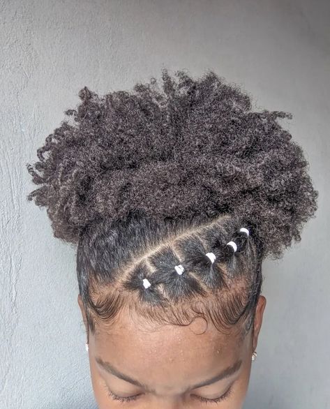 Short Natural C4 Hairstyles, Quick Easy Natural Hairstyles Simple, Quick 4c Natural Hairstyles, 4c Hairstyles For Kids, 4c Kids Hairstyles, Natural Hair Bun Styles Updo, Rubber Band Hairstyles Natural Hair 4c, Simple Natural Hairstyles Black Women, Rubberband Hairstyles Black Women