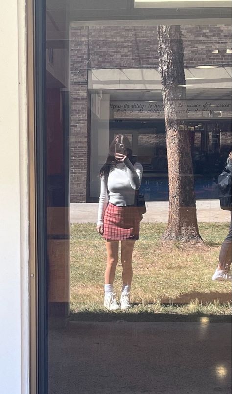 plaid skirt fall aesthetic school pic brandy melville skirt aesthetic autumn fit longsleeve and skirt outfit cute Brandy Melville Long Skirt, Izzy Skirt Brandy Melville Outfit, Brandy Melville Buckle Skirt, Brandy Melville Phoebe Skirt, Brandy Melville Plaid Skirt, Brandy Melville Skirt, Skirt Aesthetic, Autumn Fits, Fall Skirts