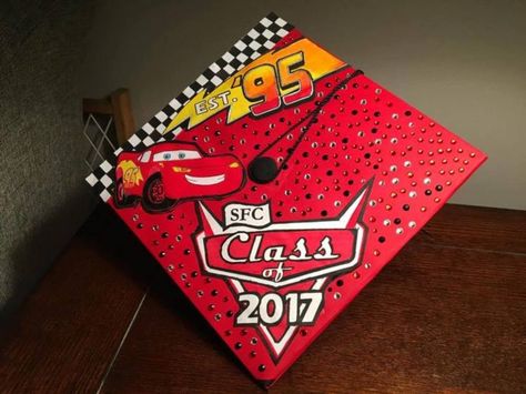 Social Work Graduation Cap, Disney Grad Caps, Red Graduation Cap, Disney Graduation Cap, Teacher Graduation Cap, Creative Graduation Caps, Disney Graduation, College Grad Cap Ideas, Grad Cap Decorated