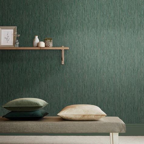 Grasscloth Texture Pine Removable Wallpaper Green Living Room Decor, Wallpaper Polos, Office Wallpaper, Texture Wallpaper, Lobby Interior, Plain Wallpaper, Wallpaper Accent Wall, Grasscloth Wallpaper, Living Room Green