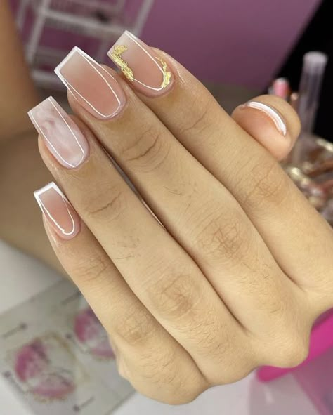 Nails For 2023, Best Summer Nails, Nails Designer, Acrylic Toe Nails, Simple Gel Nails, Girly Acrylic Nails, French Tip Acrylic Nails, Work Nails, Short Square Acrylic Nails