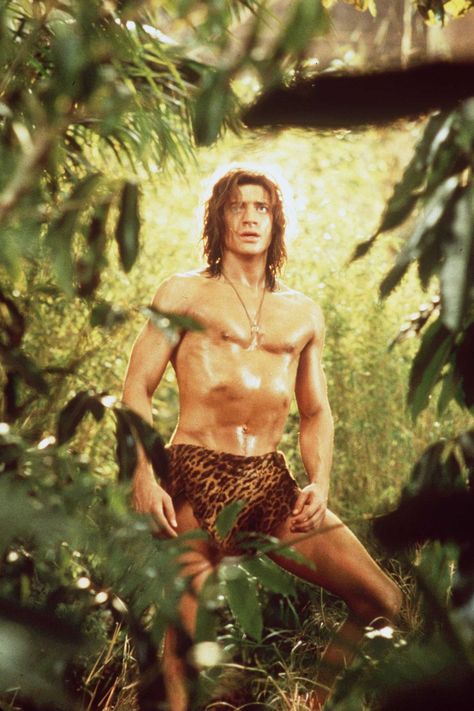 Brendan Fraser in George of the Jungle (1997) Encino Man, Jungle Pictures, George Of The Jungle, Eric Bana, Leading Men, Olivia De Havilland, Brendan Fraser, Sharon Tate, Gillian Anderson