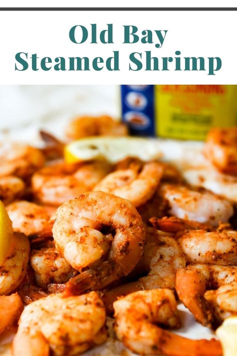 Steamed Shrimp Old Bay, How To Steam Shrimp, Steam Shrimp, Steamed Shrimp Recipe, Steam Seafood, Boiled Shrimp, Steamed Shrimp, Steam Recipes, Shrimp Seasoning