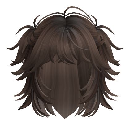 Roblox Fluffy Pigtails, Half Up Pigtails, Brown Pigtails, Roblox Hairs, Create An Avatar, Half Up, Hair Accessory, Mix Match, Avatar