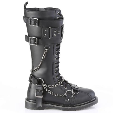 Knee High Boots For Men, Gothic Boots Men's, Goth Shoes Men, Gothic Male Fashion, Trad Goth Outfits Men, Gothic Outfits Men, Techwear Boots, Male Goth, Goth Outfits Men