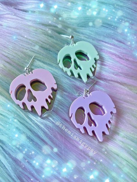 Get creative this Halloween with our acrylic earrings DIY kits. Perfect for crafting crazy designs that capture the festive spirit of the season! Laser Cut Earrings Acrylics, Acrylic Earrings Laser Cut, Laser Crafts, Money Art, Iridescent Acrylic, Apple Earrings, Poison Apple, Pink And Lavender, Cute Diy Room Decor