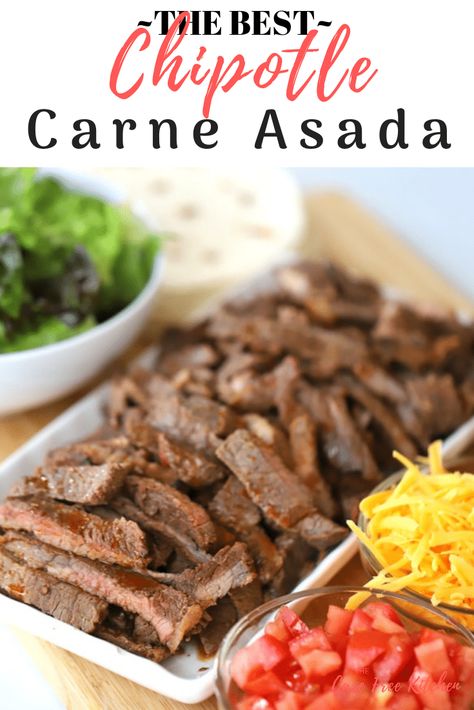 Carne Asada Marinade Recipe, Carne Asada Recipes Marinade, Steak Sirloin, Carne Asada Recipe, Chipotle Copycat Recipes, Chipotle Recipes, Carne Asada Recipes, Southwestern Recipes, Quick Chicken Recipes