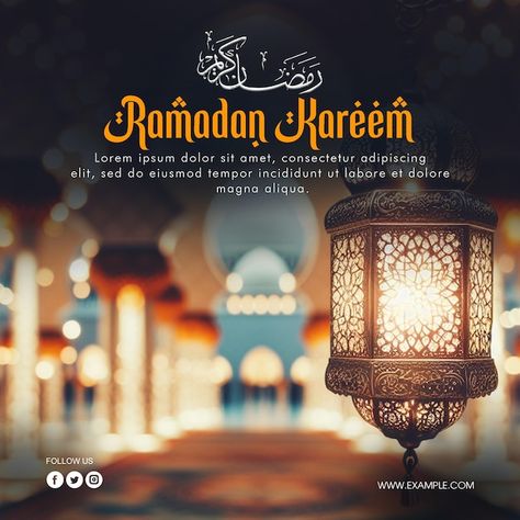 Social Post, Graphic Designing, Ramadan Kareem, Post Templates, Ramadan, Graphic Design, Media