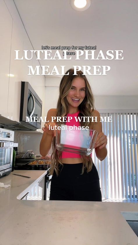 Meal prep with me for my luteal phase!🫶🏻 During this phase your meta... | Luteal Phase Food | TikTok Luteal Phase Lunch Recipes, Luteal Phase Meal Prep, Luteal Phase Lunch, Luteal Phase Meals, Luteal Phase Recipes, Luteal Phase Food, Cinnamon Crisp, Garlic Chickpeas, Nutrient Dense Foods