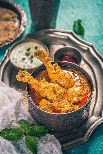 Mughlai Kesar Murgh is a royal Mughlai dish which has soothing flavour of… Chicken Mughlai, Indian Flatbread, Chicken Receipes, Savory Treats, Tiffin Box, Japanese Cheesecake, Kid Snacks, Mutton Recipes, Curry Recipes Indian