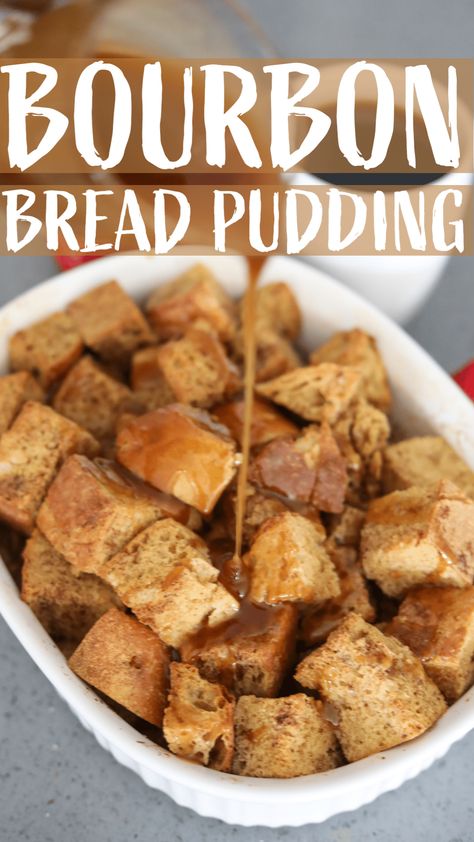 Maple Bourbon Bread Pudding, Bread Pudding Recipe Old Fashion Bourbon, Desserts Cobbler, Bourbon Syrup, Pudding Fruit Salad, Bourbon Bread, Bourbon Bread Pudding, Almond Banana Bread, Cobbler Muffins