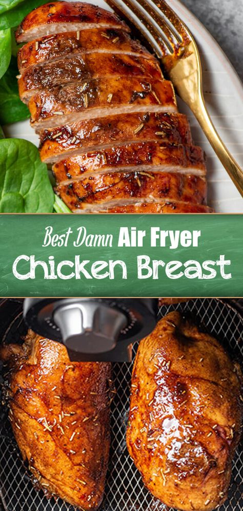 Air Fryer Chicken Breast, Air Fryer Recipes Chicken Breast, Chicken Breast Recipe, Air Fryer Oven Recipes, Fried Chicken Breast, Air Fry Recipes, Air Fried Chicken, Air Fryer Recipes Chicken, Air Fryer Dinner Recipes