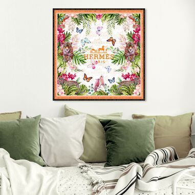 Jungle Parade Glam Wall Decor, Oliver Gal Art, Chanel Decor, Stylish Artwork, Custom Pet Art, Glam Wall Art, Floral Bags, Fashion Wall Art, Canvas Decor