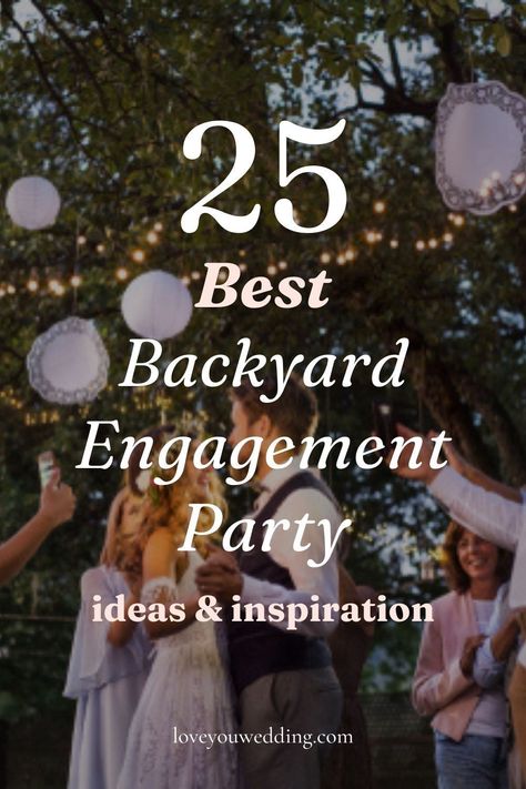 Backyard Engagement Party Food, Backyard Engagement Party Ideas, Backyard Wedding Party, Backyard Engagement Party, Small Engagement Party, Garden Engagement Party, Outdoor Engagement Party, Fall Engagement Parties, Backyard Engagement