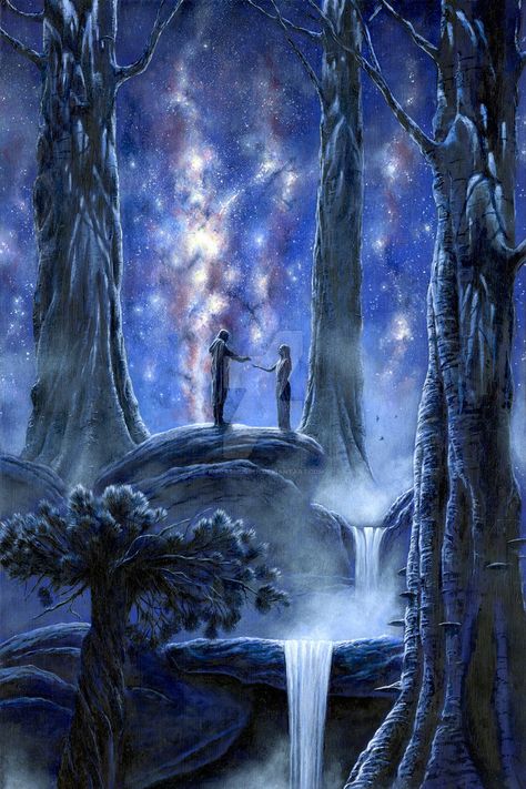 John Howe, Tolkien Elves, Middle Earth Art, Rhapsody In Blue, Tolkien Art, Lotr Art, Art Couple, The Silmarillion, Thranduil