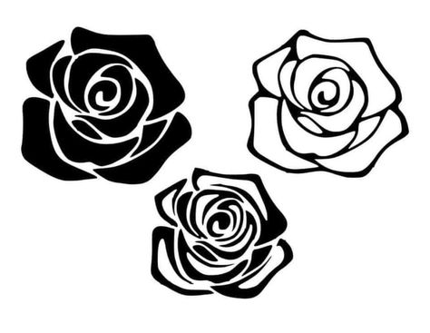 Rose Svg, Rose Stencil, Idee Cricut, Flower Stencil, Custom Ties, Baby Svg, Silhouette Art, Cricut Projects Vinyl, Mother And Baby