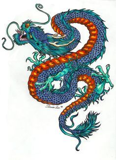 Even though the dragon doesn't have googly eyes, the claws are too splayed out for me.  Parts of the body are too over done... I think the scales and fur are too busy Dragon Tattoo Vector, Chinese Dragon Tattoos, Japanese Dragon Tattoo, Design Dragon, Kunst Tattoos, Dragon Tattoo For Women, Japanese Dragon Tattoos, Asian Dragon, Arrow Tattoo