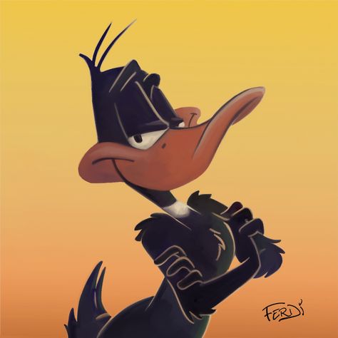 Daffy Duck | Digital Art Duck Line Art, Animation Inspiration, Duck Cartoon, Duck Art, Daffy Duck, Looney Tunes, Art Drawing, Cartoon Art, Comic Art