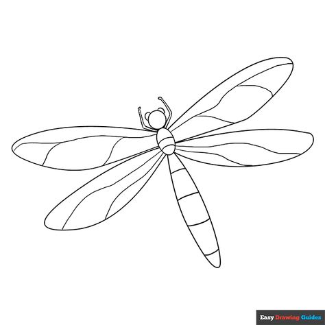 Free printable dragonfly coloring page Dragonfly Coloring Pages, Dragonfly Images, Insect Coloring Pages, Spider Coloring Page, Bug Coloring Pages, Easy Drawing Guides, Bee Coloring Pages, Drawing Guides, Cartoon Butterfly