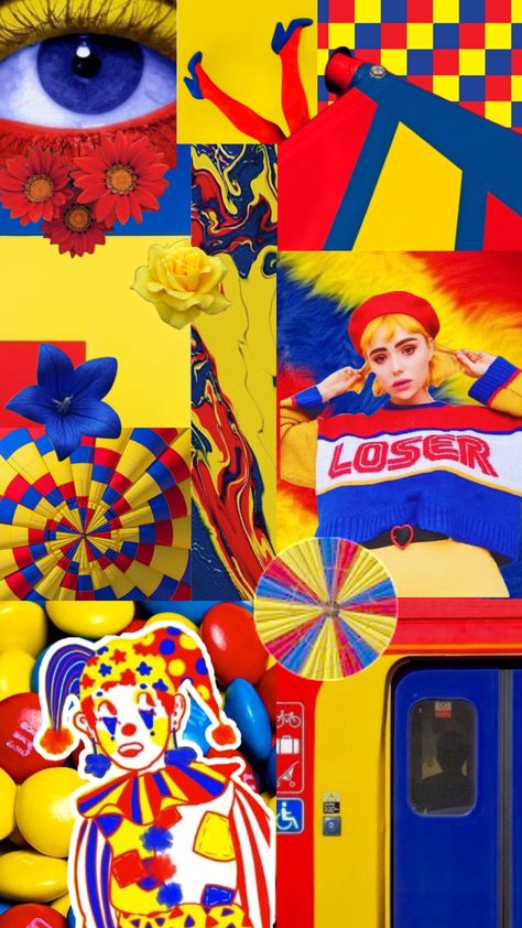 Primary Colour Palette, Primary Colors Drawing Art, Primary Colours Aesthetic, Primary Colours Art Ideas, Primary Colors Aesthetic, Tertiary Color, Color Drawing Art, Primary Colours, Cute Clown