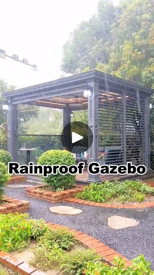 Outdoor Deco, Aluminum Pergola, 50 Years, Gazebo, Pergola, 50 %, Electricity, Doors, Yard