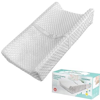 Amazon.com : YENING Baby Diaper Changing Pad for Dresser Top with Cover Waterproof Lining Foam Contoured Changing Table Pads Topper 31" x 16" Grey : Baby Changing Dresser, Baby Changing Pad Cover, Portable Changing Pad, Baby Changing Table, Baby Kicking, Changing Table Pad, Baby Changing Pad, Dresser Top, Diaper Changing Pad