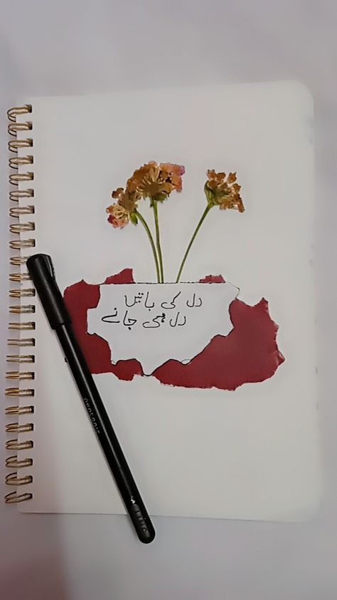 Dairy Front Page Ideas, Urdu Journal Ideas, Dairy Making Ideas, Urdu Aesthetic, Tea Lover Quotes, Name Paintings, Journal Therapy, Book Handmade, Urdu Novel