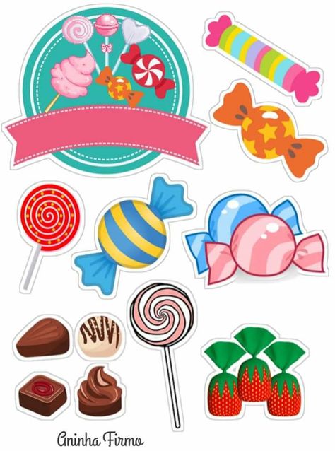 Candyland Theme Cake Topper Printable, Candyland Topper Printable, Candy Land Topper Printable, Candy Cake Topper Printable, Candy Land Cake Topper Printable, Candyland Cake Topper Printable, Candy Land Cake Topper, Candyland Cake Topper, Candy Cake Topper