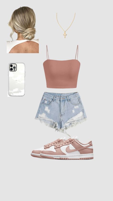 Preppy Summer Outfits, Cute Dress Outfits, Casual Preppy Outfits, Trendy Outfits For Teens, Cute Lazy Day Outfits, Cute Preppy Outfits, Trendy Summer Outfits, Easy Trendy Outfits, Causual Outfits