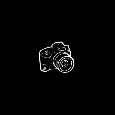 Featured Collection Cover, Black Logo Aesthetic, Instagram Icons Aesthetic Black, Black Highlight Covers Instagram, Camera Icon Aesthetic, Aesthetic Ig Highlights Cover Black, Instagram Highlights Icons, Me Cover Instagram Highlight, Ig Icons Highlights Aesthetic