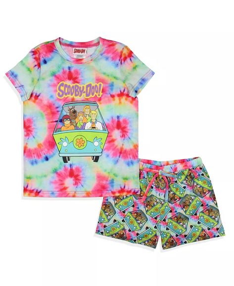 Scooby Doo Kids, Pajama Set Shorts, Shaggy And Velma, Daphne And Fred, Velma Daphne, Solving Mysteries, Scooby Doo Movie, Nickelodeon Girls, Mystery Machine