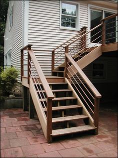 6-8 steps to landing midway up to door Deck Stairs Railing, Building Deck Steps, Deck Skirting Ideas, Vital Points, Skirting Ideas, Deck Stair Railing, Stairs Railing, Deck Skirting, Outdoor Stair Railing