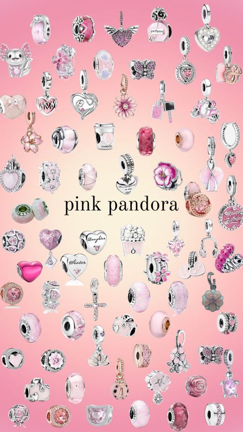 #coquette #pink #pinkpandoracharms #pandora Pandora Charms Pink, Pandora Bracelet Charms Ideas, Girly Bracelets, Dope Jewelry Accessories, Pink Charm, Coquette Pink, Jewelry Accessories Ideas, Dope Jewelry, Pandora Bracelet Charms