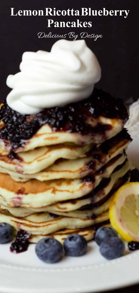 When it comes to breakfast, few things hit the spot like a stack of fluffy, homemade pancakes. But if you're looking for something a little more special, these Lemon Ricotta Blueberry Pancakes are sure to elevate your morning. From Scratch Breakfast, Lemon Risotto Recipes, Fluffy Homemade Pancakes, Blueberry Ricotta Pancakes, Blueberry Ricotta, Lemon Blueberry Pancakes, Blueberry Buttermilk Pancakes, Lemon Ricotta Pancakes, Ricotta Pancakes