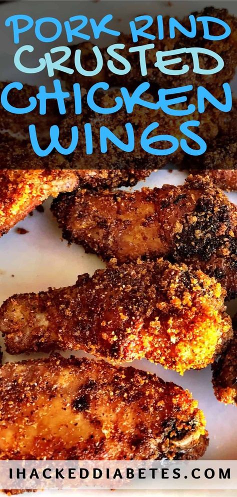 Keto Fried Chicken Wings, Low Carb Chicken Wings Recipes, Carnivore Chicken Wings Recipe, Carnivore Diet Chicken Wings, Fried Chicken With Pork Rinds, Keto Chicken Wings Recipes, Carnivore Chicken Wings, Carnavoir Diet, Chicken Drummettes Recipes