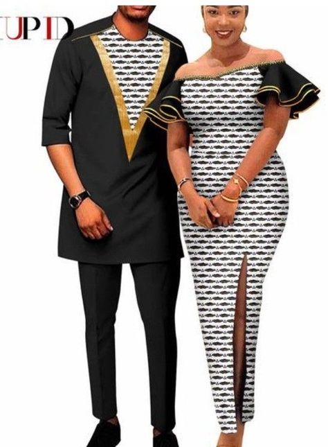 African Traditional Wear For Couples, Couples Dresses Matching, Couple Style Fashion Outfits, Ankara Agbada Styles For Women, African Fashion Men, Outfit For Couples, African Wear For Women, African Print Dresses For Women, Men African Wear