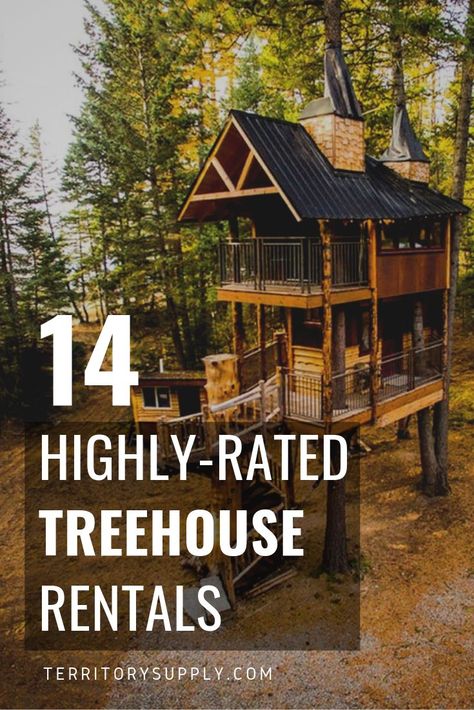 Treehouses For Adults, Adult Treehouse Ideas, Unique Places To Stay In The Us, Adult Treehouse, Treehouse Inspiration, Adult Tree House, Unique Accommodation, Treehouse Vacations, Treehouse Rentals