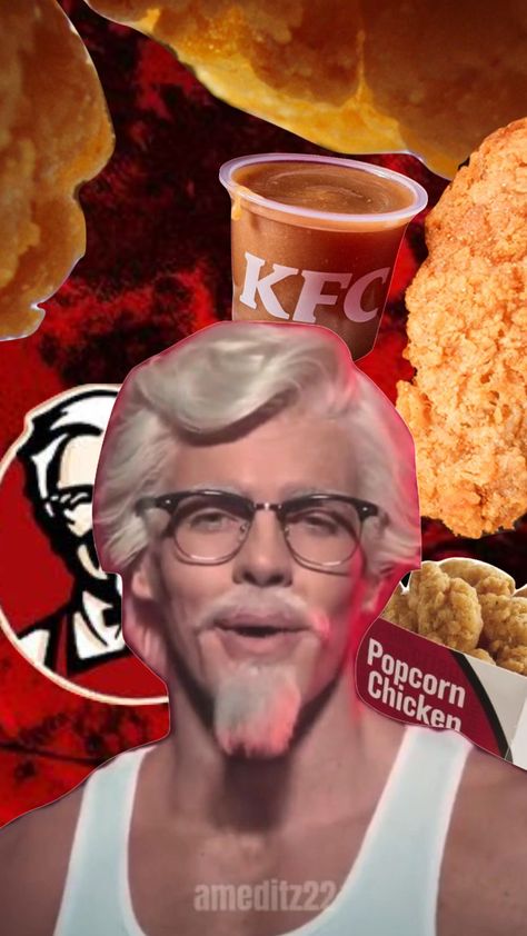 Kfc Mascot, Kernal Sanders Kfc, Kfc Aesthetic, Kfc Man, Mothers Day Ad, Colonel Sanders, Kentucky Fried, Popcorn Chicken, Don T Know