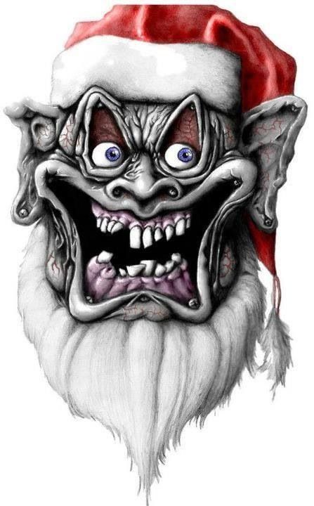 Evil Santa Christmas Horror Art, Evil Christmas, Evil Santa, Santa Drawing, Scary Santa, Santa Claus Drawing, Krampus Christmas, Creepy Santa, Horror Christmas