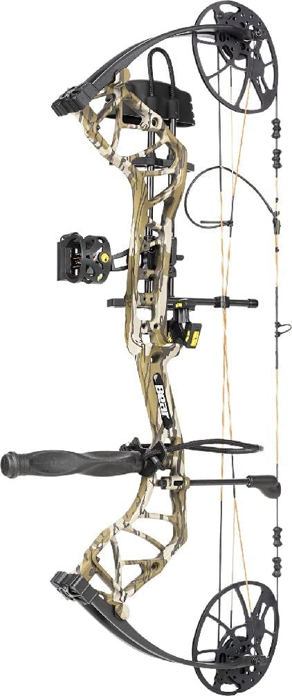 READY TO HUNT: Ready to Hunt (RTH) bows come complete with a Joker 4-pin sight, 5-spot quiver, Whisker Biscuit, D-loop, Contraband bow string, and no tie peep sight Bottomland Camo, Fred Bear, Bear Archery, Compound Bows, Archery Bow, Allen Wrench, Bowhunting, Compound Bow, Bow Arrows