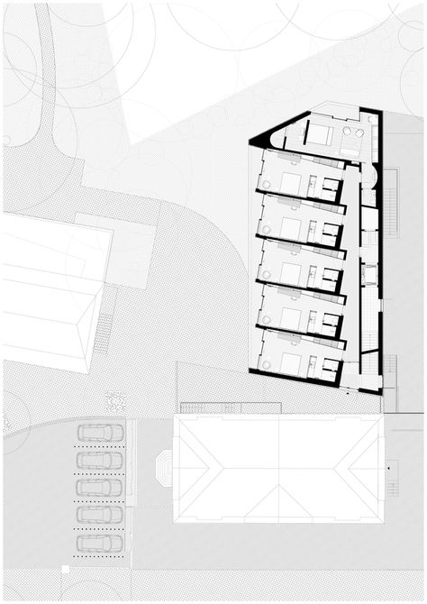 Hotel Project Architecture, Hotel Room Plan, Social Housing Architecture, Resort Design Plan, Guest House Plans, Boutique Hotels Design, Hotel Floor Plan, Modern House Floor Plans, Hotel Floor