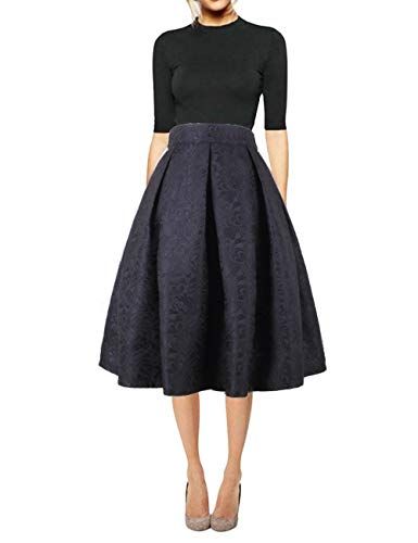 Prom Skirt, Cocktail Skirts, Box Pleat Skirt, Evening Skirts, Coctail Dresses, Polka Dots Fashion, Skirts Midi High Waisted, Work Skirts, Floral Midi Skirt