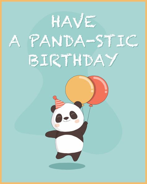 "Have a Fantastic Birthday with Panda" written in a fun and cheerful font, inviting the recipient to join in the celebration. #freeanimation #happybirthday #birthday #bday #birthdayparty #birthdaycard #birthdaywish #birthdayreels #birthdayvideo #withPanda Panda Birthday Wishes, Happy Birthday Panda Image, Happy Birthday Funny For Her, Happy Birthday Dada, Panda Happy Birthday, Happy Birthday Panda, Panda Birthday Cake, Panda Background, Panda Birthday Cards