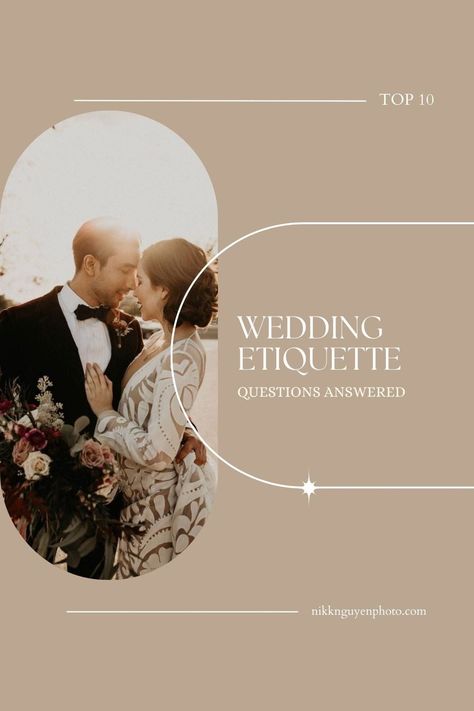 Wedding etiquette is essential so respect is given to everyone involved. To know what's appropriate, here are the top 10 wedding etiquette Q&A's. Wedding Album Design Layout, Photography Business Forms, Album Design Layout, Free Wedding Planner Printables, Wedding Album Templates, Free Wedding Planner, Wedding Planner Business, Bride Planning, Wedding Party Bridesmaid