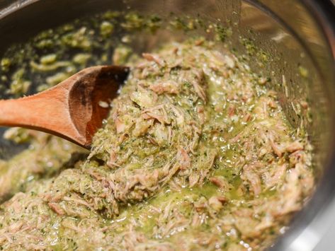 Tamales With Green Chili and Pork Recipe | Serious Eats Green Pork Tamales, Tamale Filling, Tamales Recipe Pork, Portuguese Food Recipes, Masa For Tamales, Chili Pork, Green Chili Pork, Mexican Tamales, South American Food