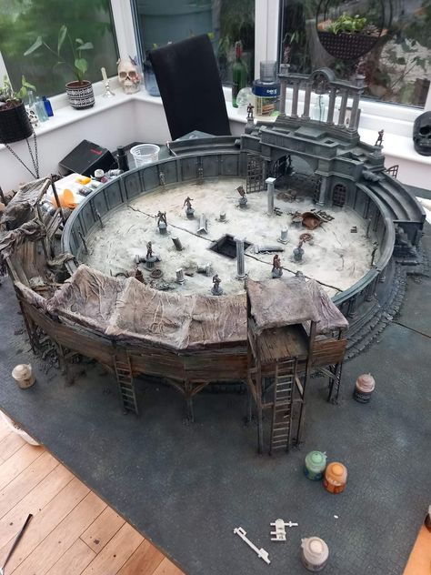 Dungeons And Dragons Diorama, Dnd Terrain Ideas, Dungeons And Dragons Terrain, Dnd Diorama, Warhammer Buildings, Ttrpg Terrain, Dungeons And Dragons Diy, Marvel Rpg, Dnd Diy