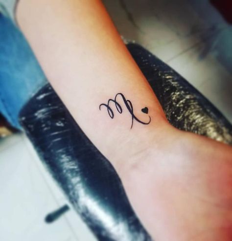 Virgo Signs With Symbols 2 Virgo Tattoo With Butterfly, Virgo Signs Tattoo, Virgo Symbol Tattoo For Women, Virgo Behind Ear Tattoo, Leo And Virgo Tattoo Together, Small Virgo Tattoo Ideas Girly, Virgo Sign Tattoos Symbols, Virgo Wrist Tattoo, Cute Virgo Tattoos